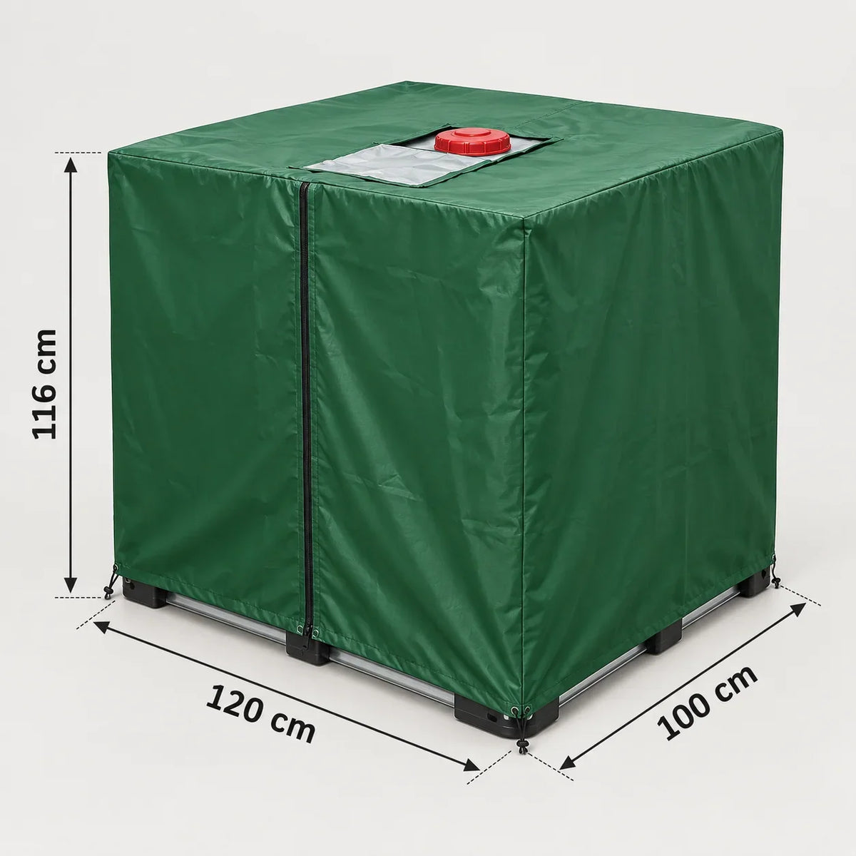 Copertura per cisterna IBC da 1000 litri – protezione da alghe e UV